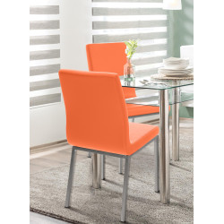 Chaise de salle à manger Colmar orange