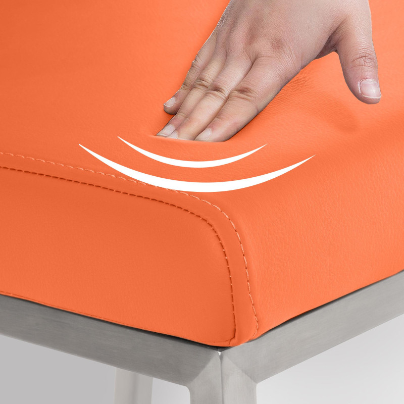 Chaise de salle à manger Colmar orange