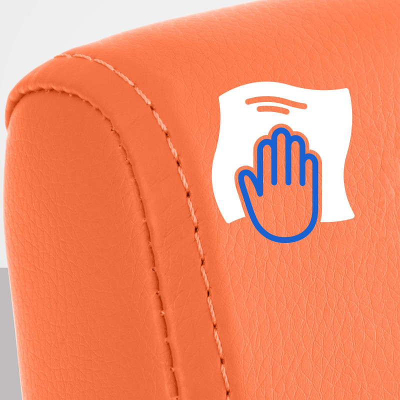 Chaise de salle à manger Colmar orange