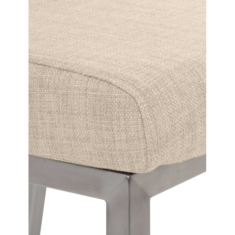 Chaise de salle à manger Colmar, tissu crème