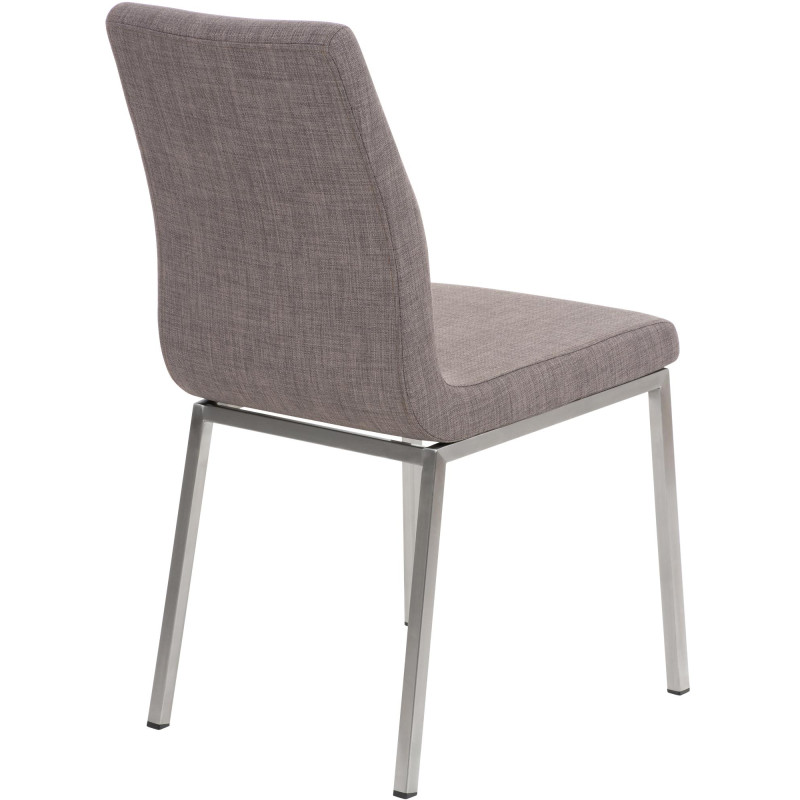 Chaise de salle à manger Colmar TISSU gris