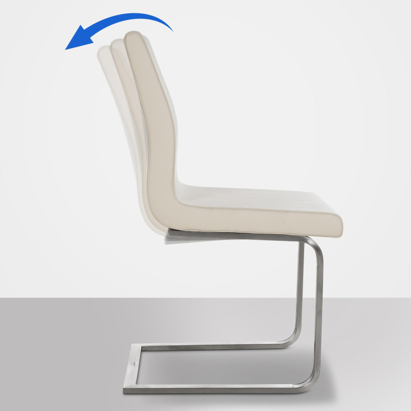 Chaise de salle à manger Belfort, crème