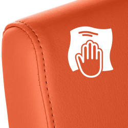 Chaise de salle à manger Belfort orange