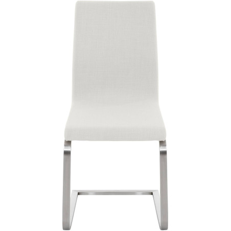 Chaise de salle à manger Belfort TISSU blanc