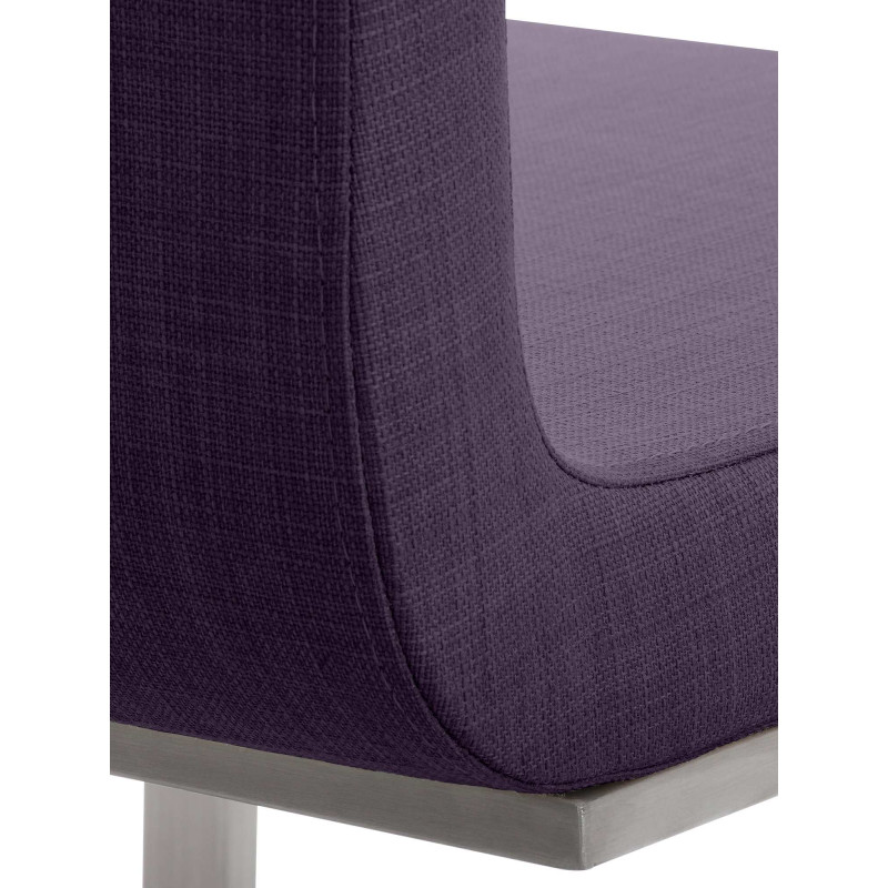 Chaise de salle à manger Belfort TISSU violet