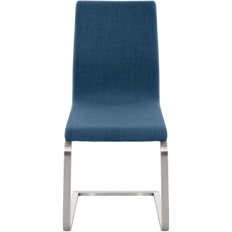 Chaise de salle à manger Belfort TISSU bleu