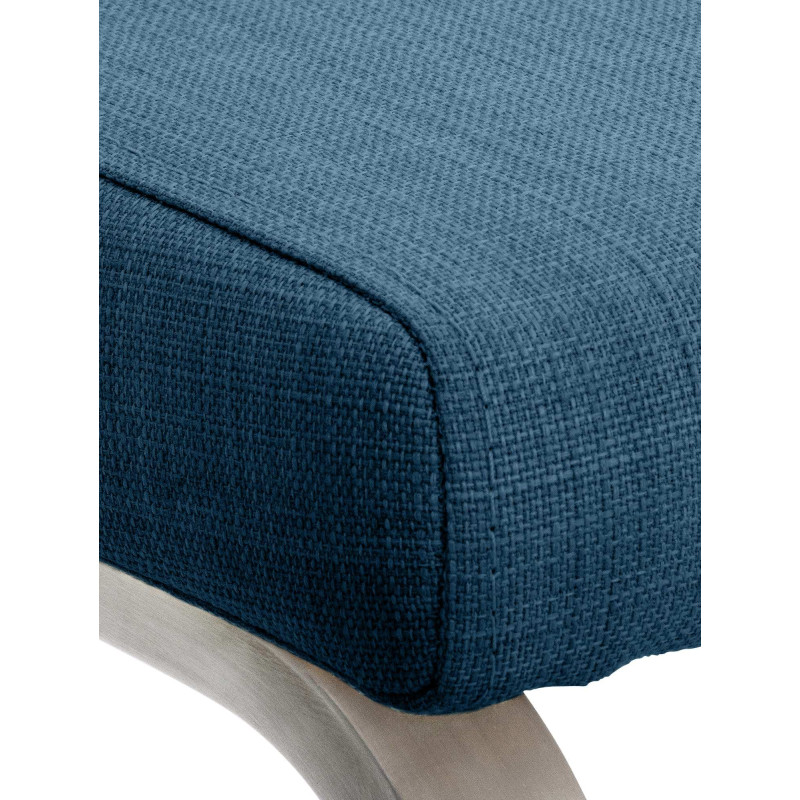 Chaise de salle à manger Belfort, tissu bleu