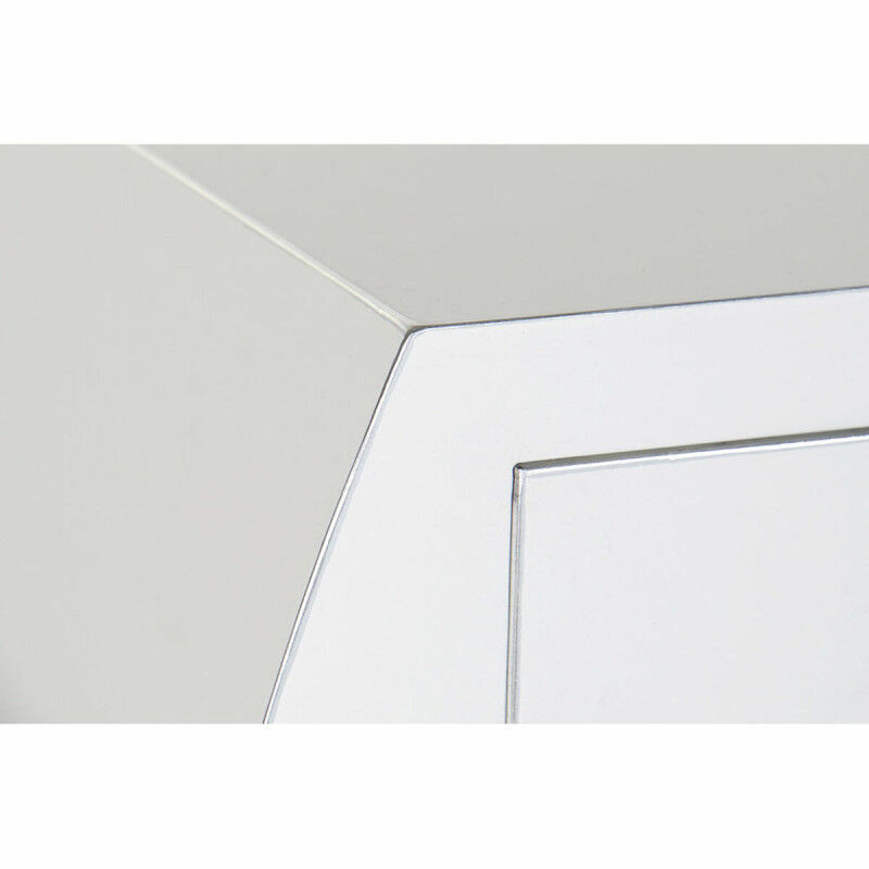 Meuble d'Entrée DKD Home Decor Blanc Argenté 96 x 26 x 80 cm