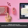 Clavier - Sans fil - Logitech - Pop Keys - Mécanique - Touche Emoji - Rose