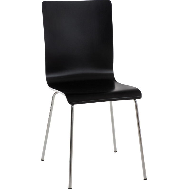 Chaise visiteur Pepe noire