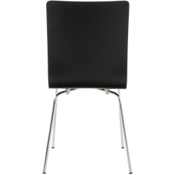 Chaise visiteur Pepe noire