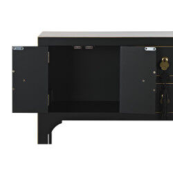 Meuble d'Entrée DKD Home Decor Blanc Noir Doré 63 x 28 x 83 cm