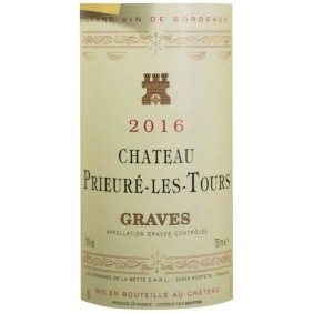 Château Prieuré Les Tours 2016 Graves - Vin rouge de Bordeaux