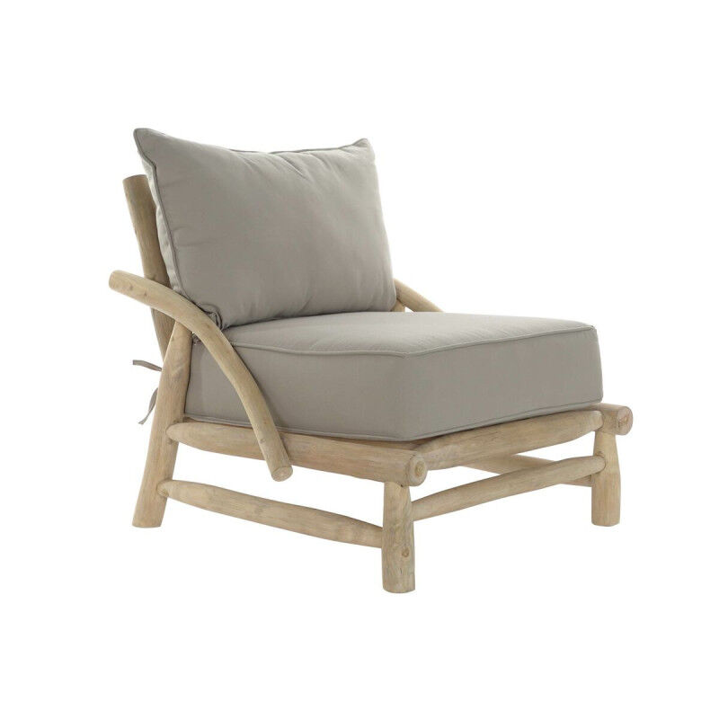 Chaise de jardin DKD Home Decor Naturel Gris clair 82 x 80 x 73 cm