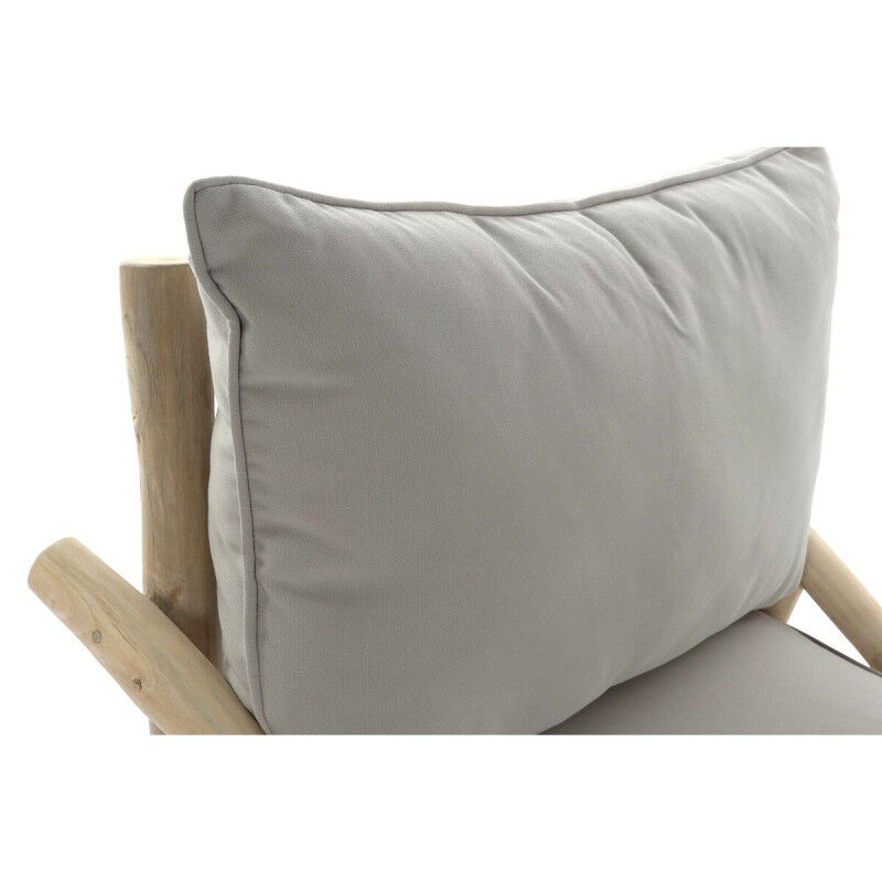 Chaise de jardin DKD Home Decor Naturel Gris clair 82 x 80 x 73 cm