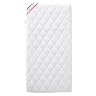 Matelas Bébé Climatisé - 60x120x10 cm - Reversible - Déhoussable - Anti Acarien - Fabrication Française