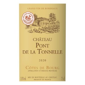 Château Pont de la Tonelle 2020 Côtes de Bourg - Vin rouge de Bordeaux