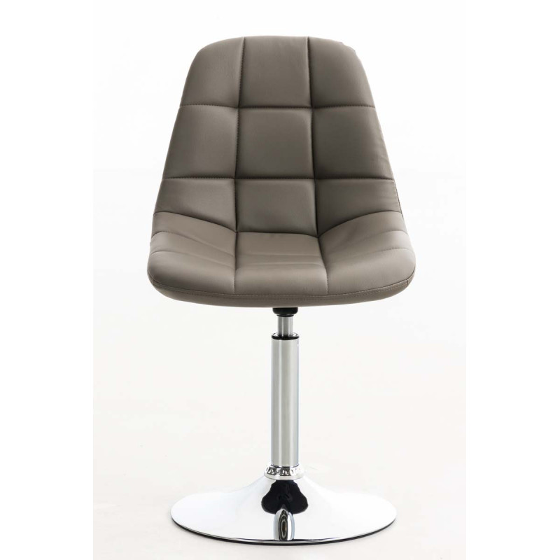 Chaise Emil, simili cuir taupe