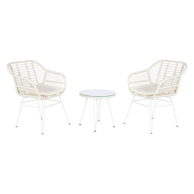 Ensemble Table + 2 Chaises DKD Home Decor 56 x 57,5 x 82 cm