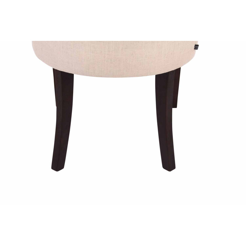 Chaise de salle à manger Aberdeen en tissu crème antique