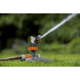 GARDENA Arroseur-canon traоneau Premium – Portée réglable 12.5m max – Superficie max 490mІ – Pour jardin XL Garantie 5 ans (8135