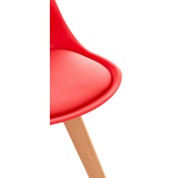 Chaise Linares rouge