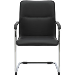 Ensemble de 2 chaises visiteurs Seattle, noires