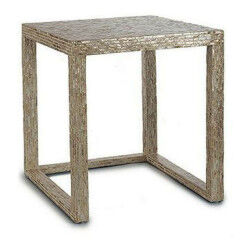 Jeu de 2 tables Beige Doré...