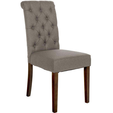 Chaise de salle à manger Lisburn en tissu taupe
