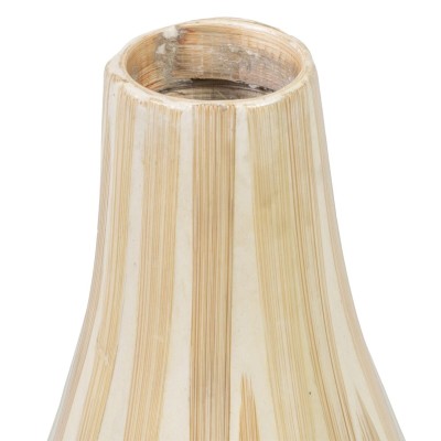 Vase 18 x 18 x 52 cm Beige Bambou