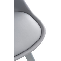 Chaise Linares gris/gris