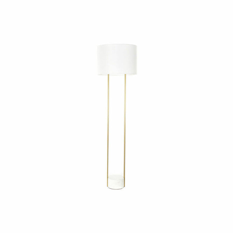 Lampadaire DKD Home Decor Blanc Doré Métal Marbre 50 W 220 V 48 x 48 x 170 cm