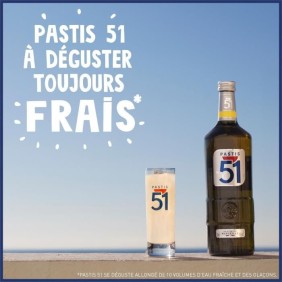 Pastis 51 - Apéritif anisé - Pastis de Marseille - 45,0% Vol. - 450cl