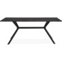 Table Onex 81A - 180 x 75 x 90 cm - Décor ardoise foncé / noir - 8 personnes