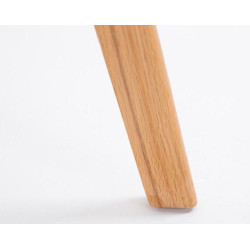 Lot de 2 tabourets de bar Metz plastique gris natura