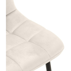 Chaise de salle à manger Antibes blanc crème