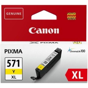 CANON Cartouche d'encre CLI-571 XL grande capacité Jaune (CLI571XL)