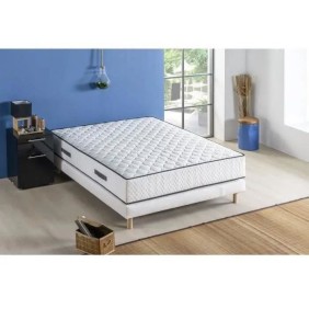 Matelas 140x200 cm - 580 ressorts ensachés - 7 zones de confort - 24 cm - DEKO DREAM Détente