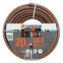 GARDENA Kit tuyau d'arrosage Comfort HighFLEX – Longueur 20m – Ø15mm – Anti noeud et indéformable – Garantie 20 ans (18074-26)