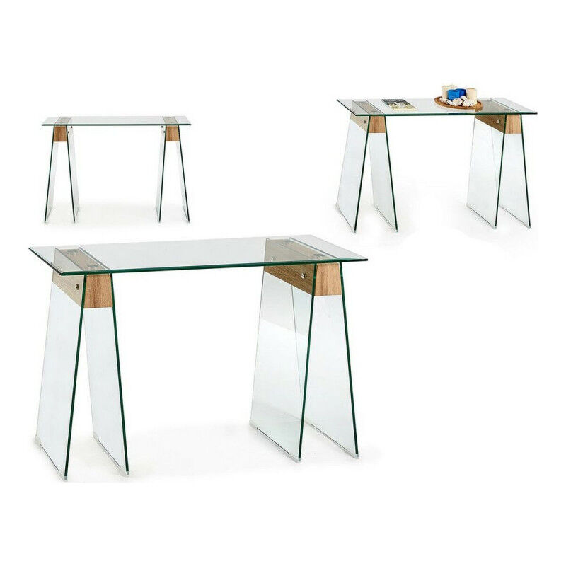 Meuble d'Entrée Gift Decor 2 Marron Transparent 40 x 75 x 120 cm