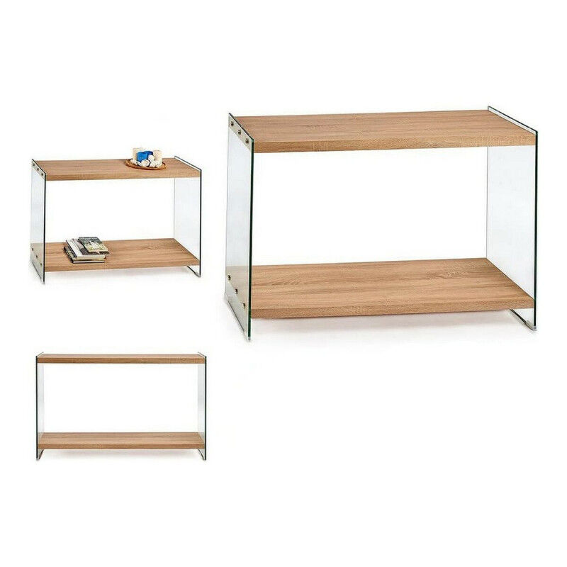Meuble d'Entrée Gift Decor 1 Marron Transparent 40 x 76 x 120 cm