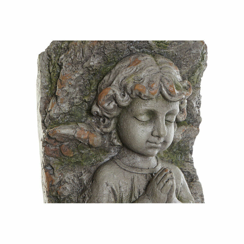Cache-pot DKD Home Decor Fibre de Verre Gris Ange (29 x 22 x 74 cm)