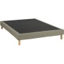 Sommier tapissier - 140x190 cm - Vert olive - Kit - DEKO DREAM Eazyx