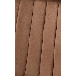 Chaise Dijon en velours marron