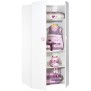 Armoire bébé Basic - MDF - Blanc - 2 portes - Bouton coeur rose - 85 x 175 x 56 cm - BABY PRICE