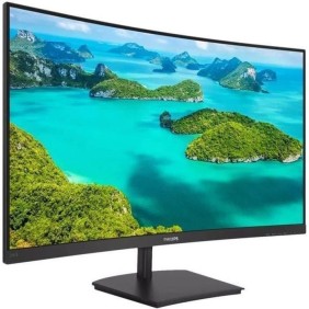 Ecran PC incurvé - PHILIPS 241E1SC/00 - 23,6 FHD - Dalle VA - 4 ms - 75Hz - VGA / HDMI - AMD FreeSync