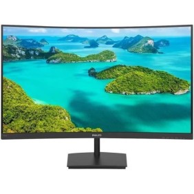 Ecran PC incurvé - PHILIPS 241E1SC/00 - 23,6 FHD - Dalle VA - 4 ms - 75Hz - VGA / HDMI - AMD FreeSync