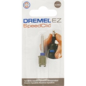 Adaptateur - Mandrin SpeedClic DREMEL S402 - Gris - Garantie 2 ans - Dimensions 18x50x100