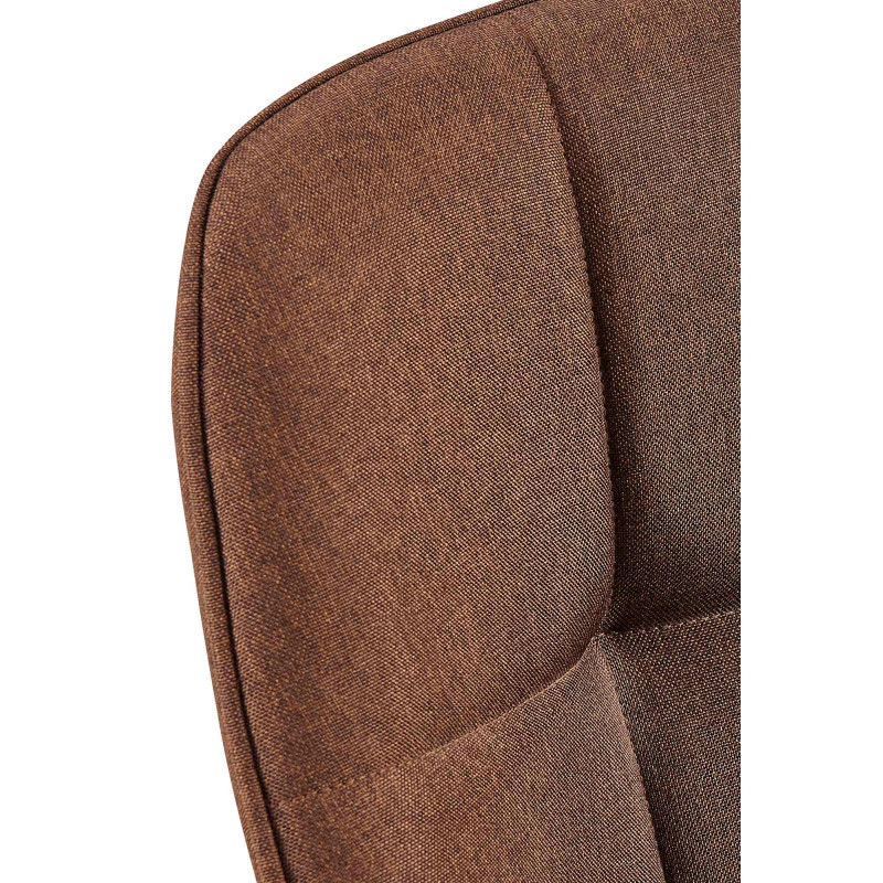 Chaise de salle à manger Roseville en tissu marron