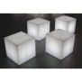 Cube lumineux tabouret filaire pour extérieur LED - LUMISKY - Carry W40 - Blanc - 10W - Hauteur 40cm